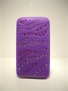 Picture of iPod Touch 4 Purple Diamond Style Gel Case