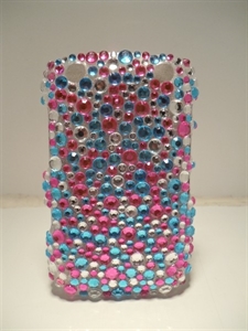 Picture of Blackberry Curve 9320 Aqua & Pink Speckled Case