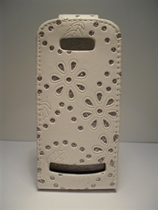 Picture of Nokia Asha 303 White Diamond Leather Case