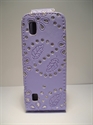 Picture of Nokia Asha 300 Lilac Diamond Leather Case