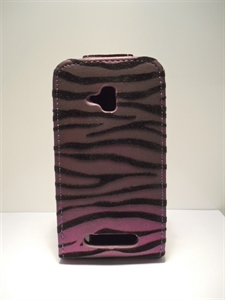 Picture of Nokia Lumia 610 Purple Textured Striped Case