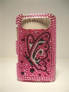 Picture of HTC HD7 Pink & Black Butterfly Case
