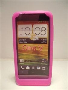 Picture of HTC One V Pink Silicon Case