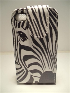 Picture of i Phone 4G /S Zebra Face Flip Leather Cases