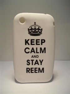 Picture of iPhone 3 White 'Keep Calm' Silicone Case