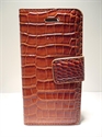 Picture of Iphone 5C/S Real Leather Brown Croc Style Wallet