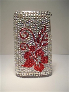 Picture of iPhone 3G/S Red Floral Diamond Case