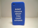 Picture of iPhone 4 Blue Don't Touch Case