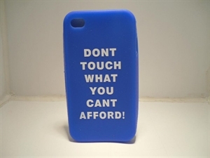 Picture of iPhone 4 Blue Don't Touch Case