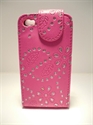 Picture of iPhone 4 Pink Diamond Style Leather Case