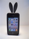 Picture of iPhone 4 Black Bunny Gel Case