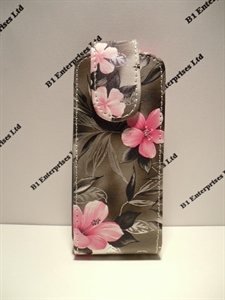 Picture of Nokia C3-01 Grey Floral Flip Case