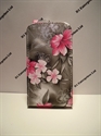 Picture of Nokia Asha 201 Grey Floral Leather Case