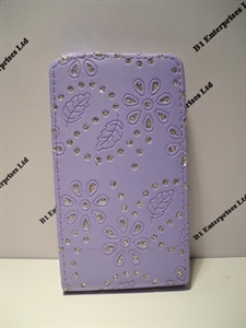 Picture of Xperia M Lilac Diamond Leather Case