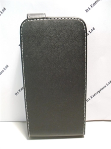 Picture of New Moto G Black Leather Flip Case