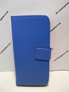Picture of HTC M8 Blue Leather Wallet Case
