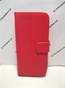 Picture of HTC M8 Red Leather Wallet Case