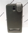 Picture of Xperia E1 Black Leather Flip Case