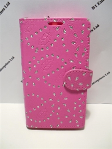 Picture of Samsung Galaxy S5 Mini Pink Diamond Leather Case
