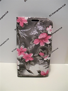 Picture of Microsoft Lumia 950 XL Grey Floral Wallet Case