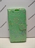 Picture of Samsung Galaxy S6 Green Floral Diamond Leather Wallet Case