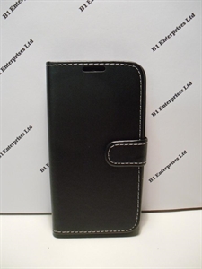 Picture of Huawei Y625 Black Leather Wallet Book Case