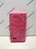 Picture of LG Joy, H220 Pink Floral Diamond Leather Wallet Book Case
