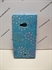 Picture of Microsoft Nokia 535 Aqua Floral Diamond Wallet Case