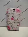 Picture of Sony Xperia E3 White Floral Leather Wallet Case