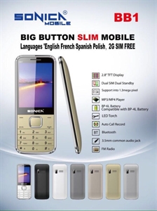 Picture of Sonica BB1 Dual Sim Mobile Phone White