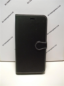 Picture of HTC One A9 Black Leather Wallet Case