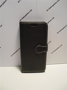 Picture of HTC M9 Black Leather Wallet Case