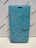 Picture of LG K8 Aqua Floral Diamond Leather Wallet Case