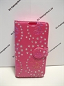 Picture of LG K8 Pink Floral Diamond Leather Wallet Case