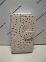 Picture of Smart Speed 6 White Floral Diamond Leather Wallet Case