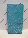 Picture of Smart First 7 Aqua Floral Diamond Leather Wallet Case