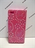 Picture of Huawei P8 Lite Pink Floral Glitter Leather Wallet Case