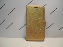 Picture of Samsung Galaxy S5 Gold Floral Diamond Leather Wallet Case