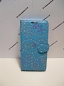 Picture of Sony Xperia XA Aqua Floral Diamond Leather Wallet Case.