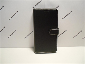 Picture of Huawei Y6 ii Compact Black Leather Wallet Book Case