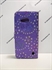 Picture of Microsoft Lumia 550 Purple Floral Diamond Wallet Case