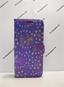 Picture of Microsoft Lumia 550 Purple Floral Diamond Wallet Case