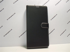 Picture of Sony Xperia XA Ultra Black Leather Wallet Case.