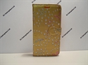 Picture of Smart Speed 6 Gold Floral Diamond Leather Wallet Case