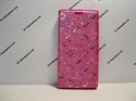 Picture of Xperia XZ Pink Floral Diamond Leather Wallet Case.