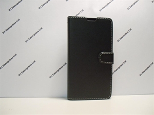 Picture of Xperia T3 Black Leather Wallet Case.