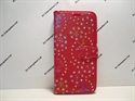 Picture of Samsung Galaxy S7 Edge Red Floral Diamond Leather Wallet Case