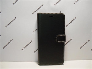 Picture of Huawei P10 Lite Black Leather Book Wallet Case