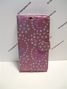 Picture of Huawei P10 Lite Lavender Floral Diamond Wallet Case