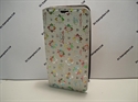 Picture of ZTE Blade V7 Lite White Floral Diamond Leather Wallet Case